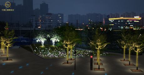 武汉市五环广场商业街照明工程